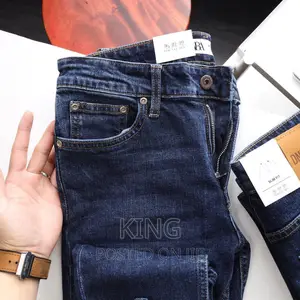 Denim. Navy Blue Jeans
