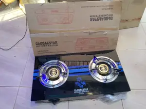 Two Burner Glass Gas Plate