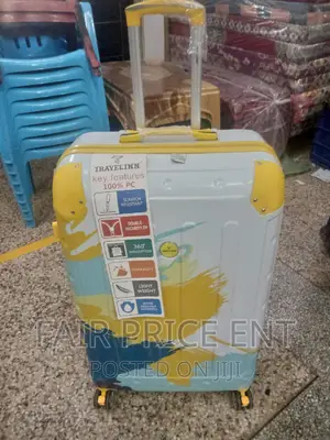 Vip Executive Plastic Suitcase.Large.( Yellow)