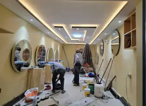Saloon Gypsum Ceiling Designs N