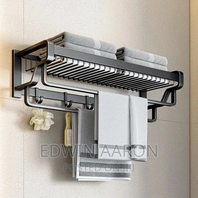 Bathroom Towel and Storage Rack