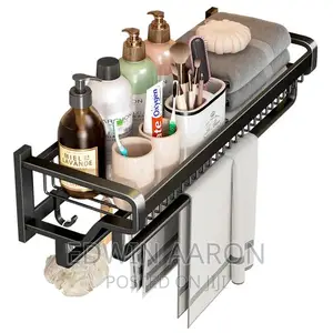 Bathroom Towel and Storage Rack