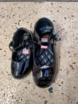 Girl's Black School Shoes