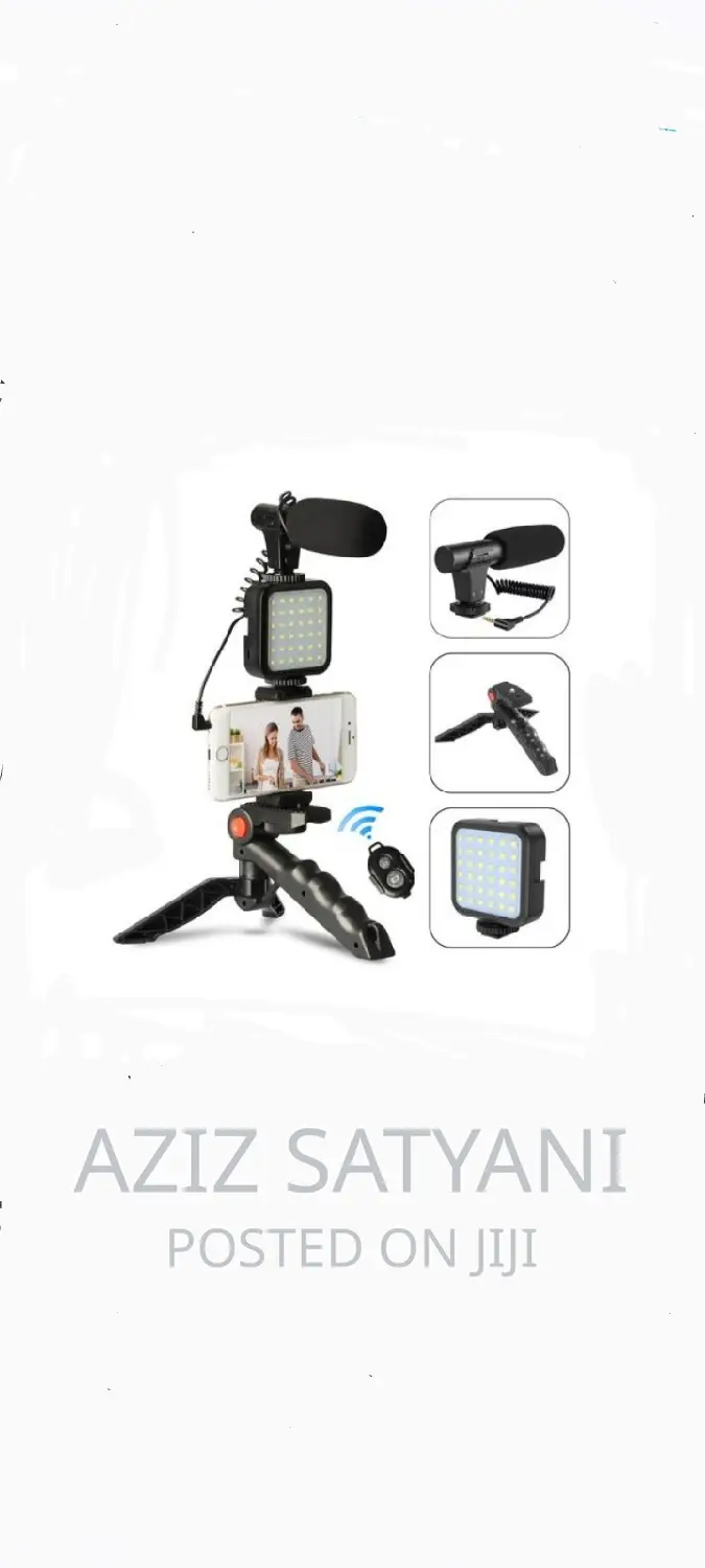 AY-49 Video Maker Kit +Mic+Tripod+Holder/Ring Light
