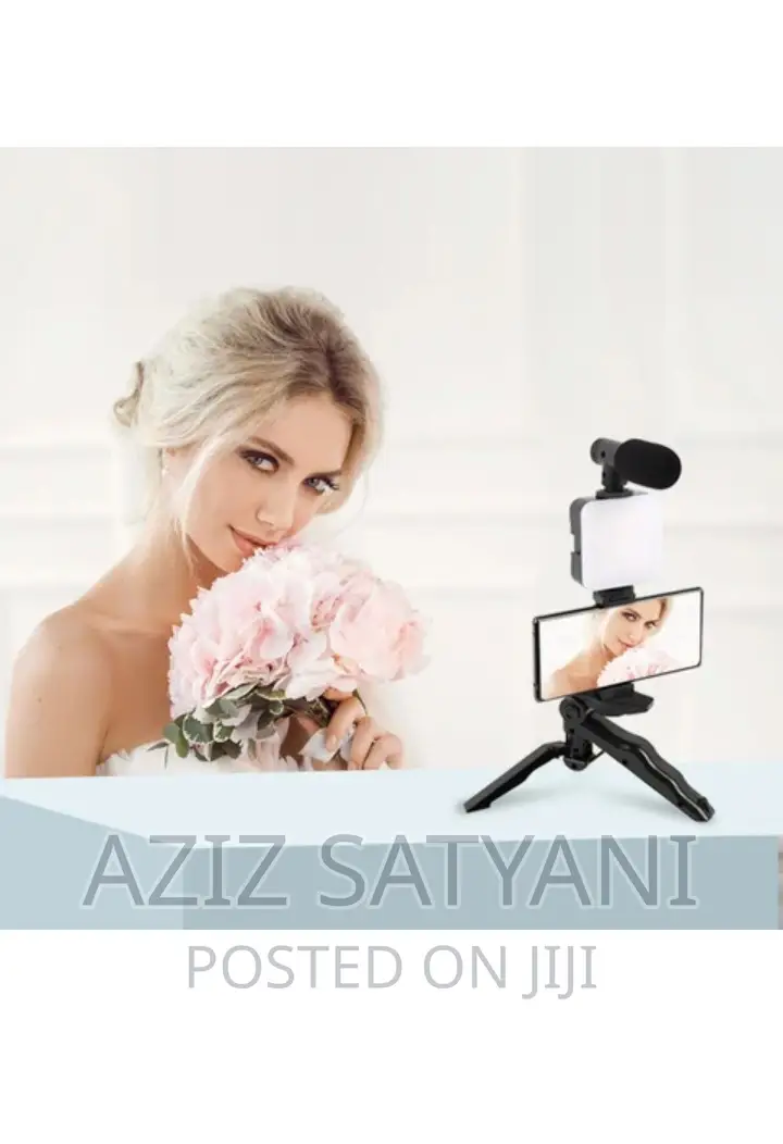 AY-49 Video Maker Kit +Mic+Tripod+Holder/Ring Light