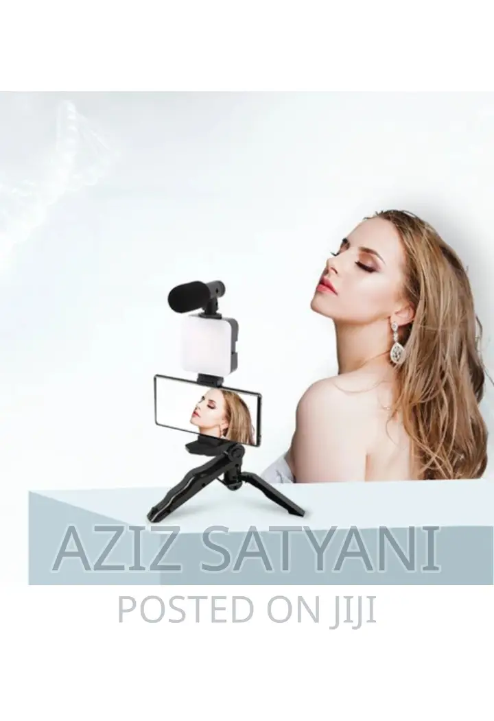 AY-49 Video Maker Kit +Mic+Tripod+Holder/Ring Light