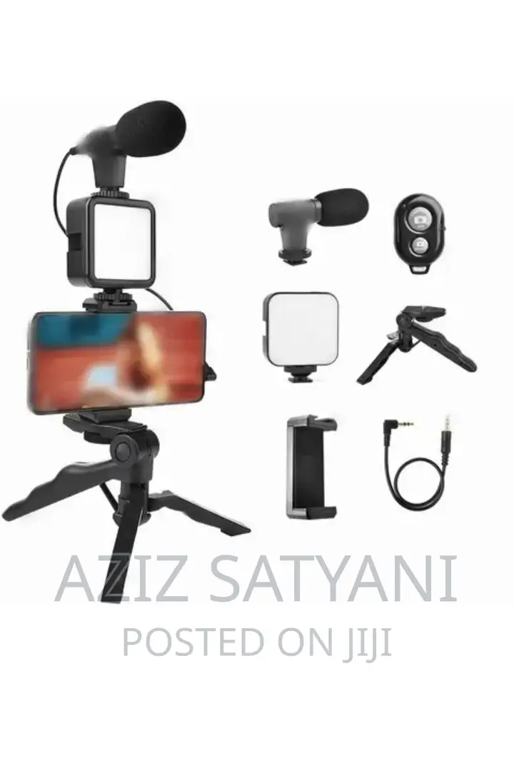 AY-49 Video Maker Kit +Mic+Tripod+Holder/Ring Light
