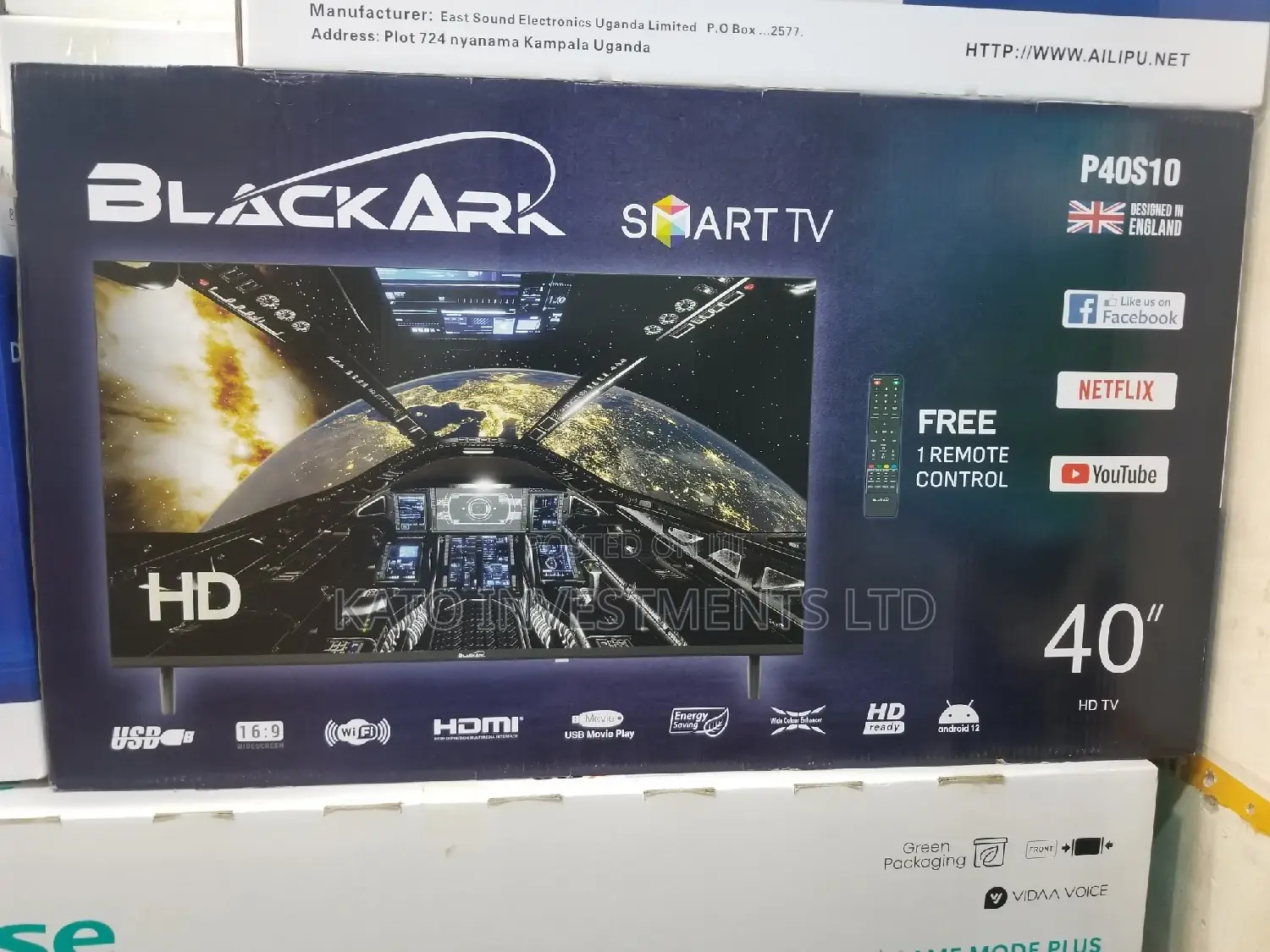 Black Ark 40inches Smart With Bluetooth