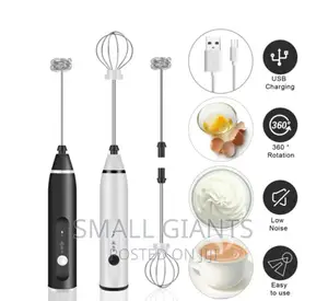 2 in 1 Rechargeable Milk Frother and Egg Beater