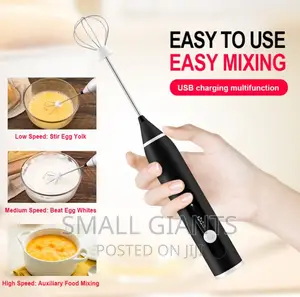 2 in 1 Rechargeable Milk Frother and Egg Beater