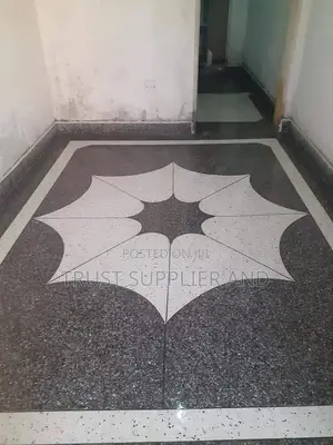 Black and White Terrazo Design