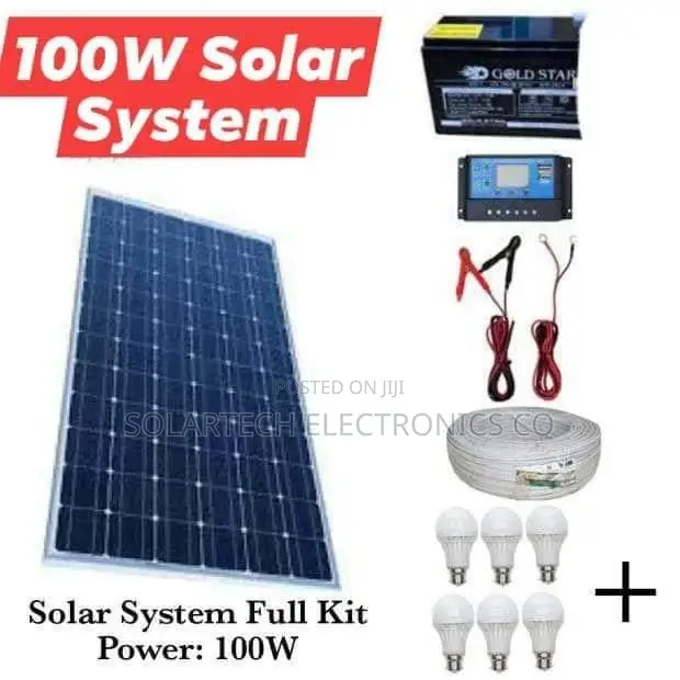 100w Solar System Full Kit