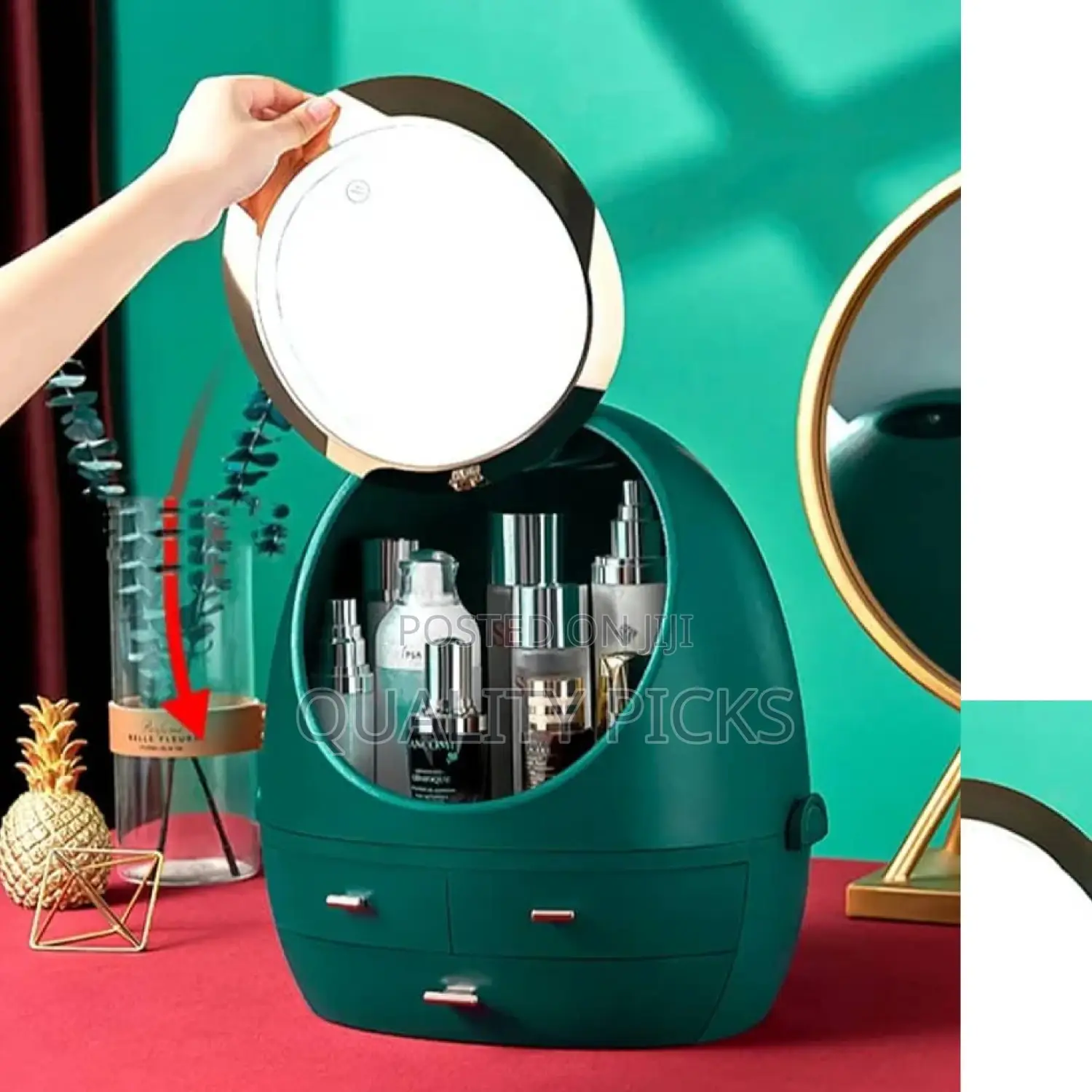 Led Light Makeup Storage Box