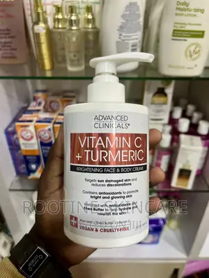 Advanced Clinicals Vitamin C + Tumeric Face Body Cream