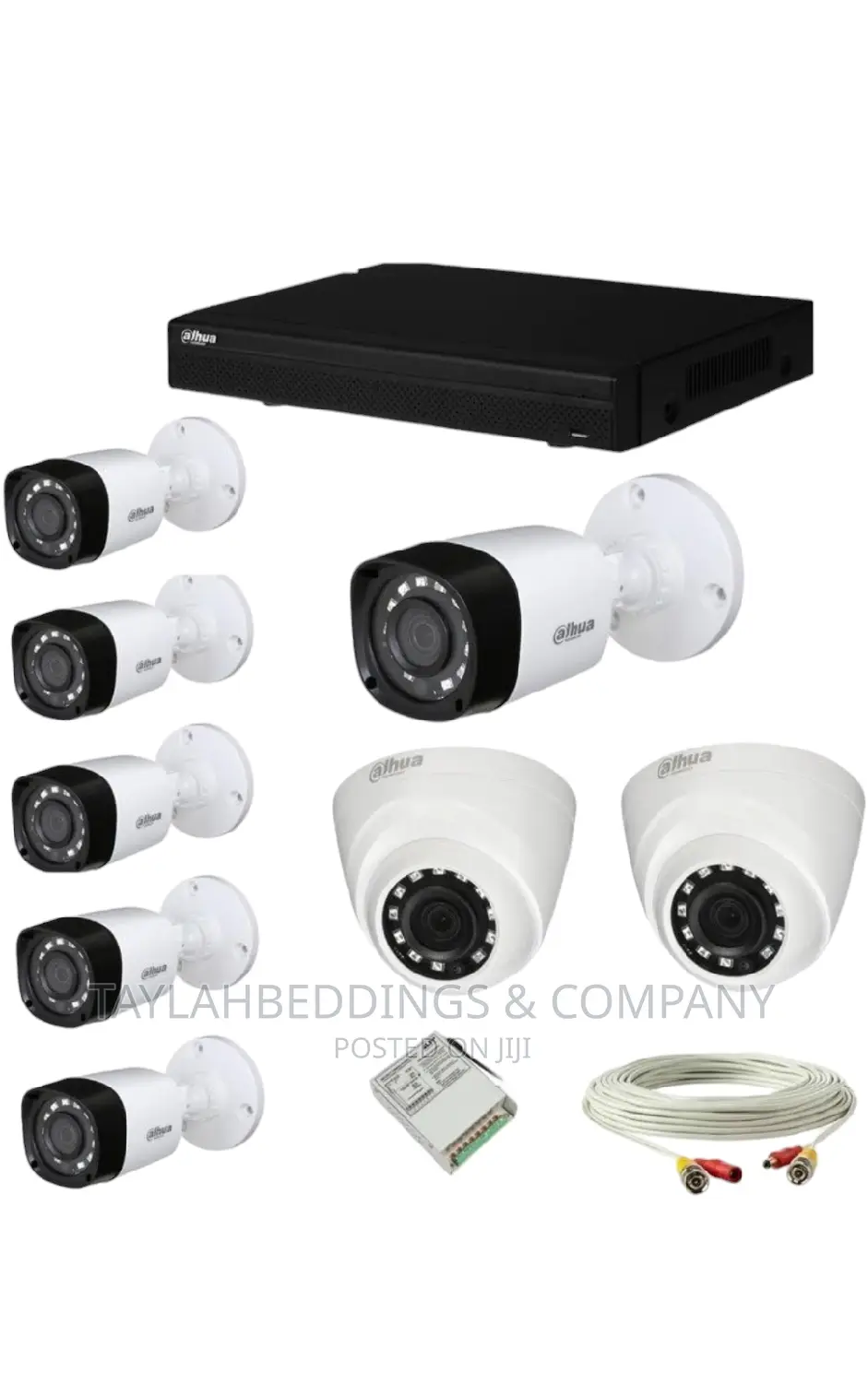 Dahua Set of 2+6 Dome Bullet CCTV Camera With 8 Ch DVR