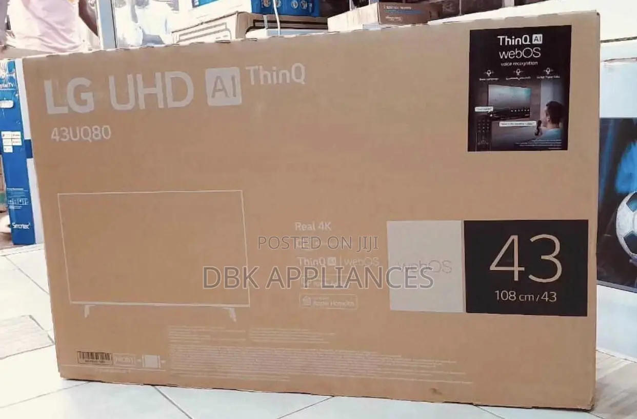 LG 43inch Real Uhd Smart TVS Available 3yr Warranty