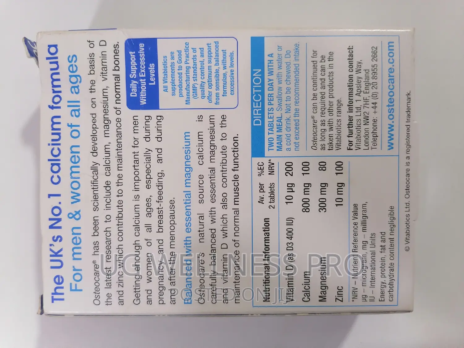 Osteocare Original 30 Tablets
 for Bone and Joint Support