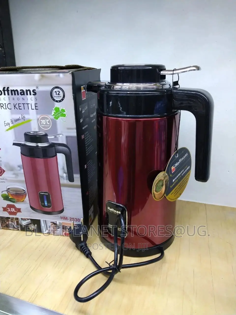 HOFFMANS 3.0litres Electric Kettle/Flask \\ 2000w \\ HM-2530