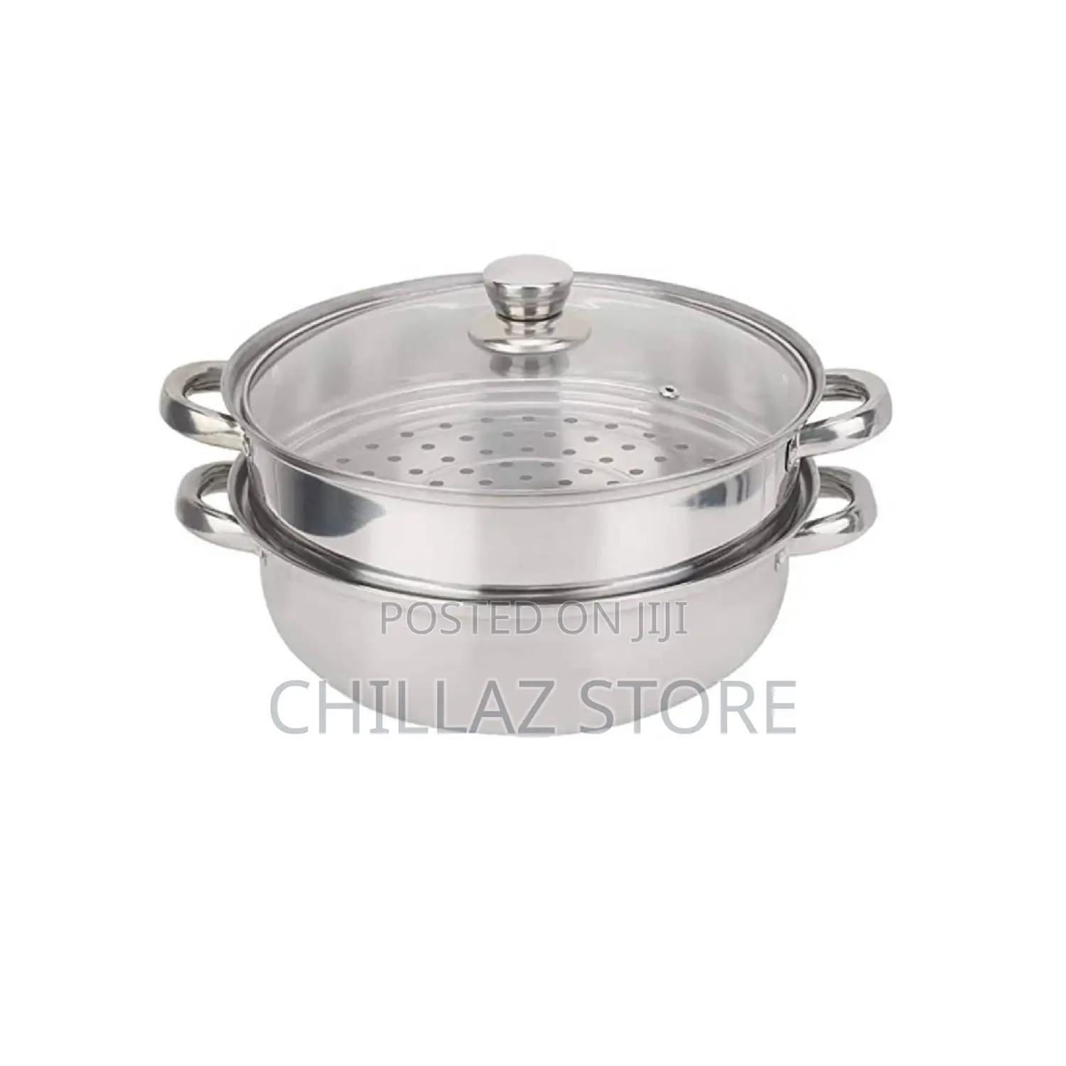 2 Layers Stainless Steel Steamer Pot.