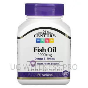 21st Century, Fish Oil, 1000 Mg, 60 Softgels for Heart Healt