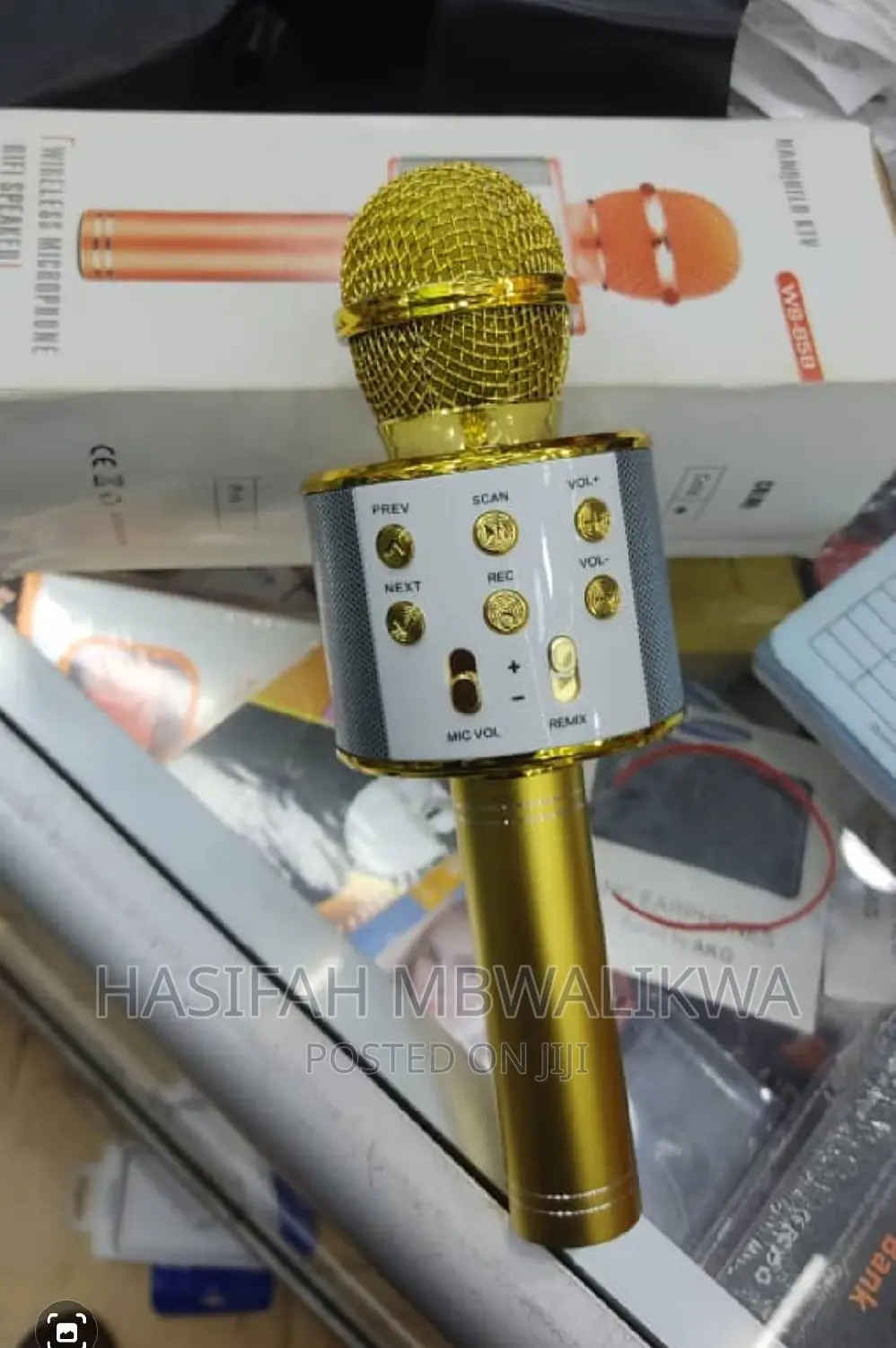 Wireless Microphone With Bluetooth Speaker