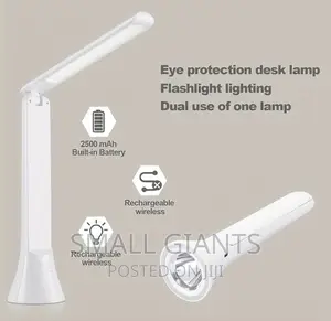 Rechargeable Foldable Portable Battery Operated Desk Lamp