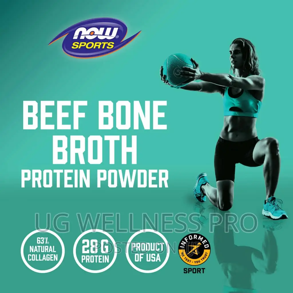 Now Foods, Sports, Beef Bone Broth, Protein Powder, (544 G)