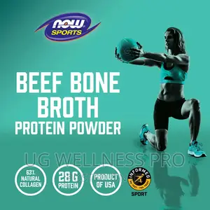 Now Foods, Sports, Beef Bone Broth, Protein Powder, (544 G)