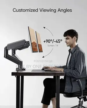Dual Monitor Desk Mount Stand Full Motion Arm 17-32 Inch