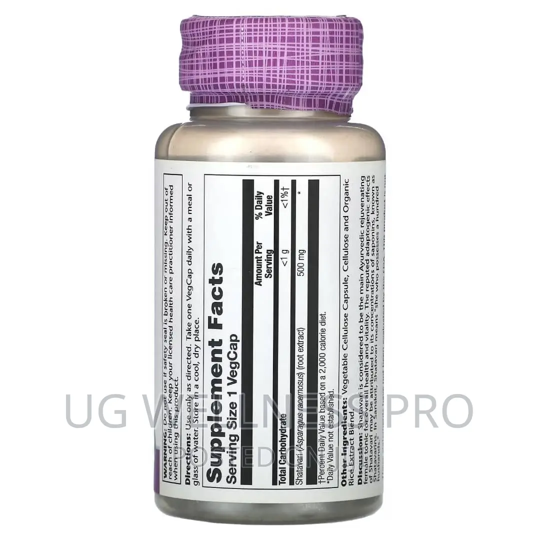 Solaray, Shatavari Root Extract, 500 Mg, 60 Vegcaps