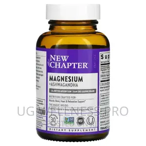 New Chapter, Magnesium + Ashwagandha, 30 Vegan