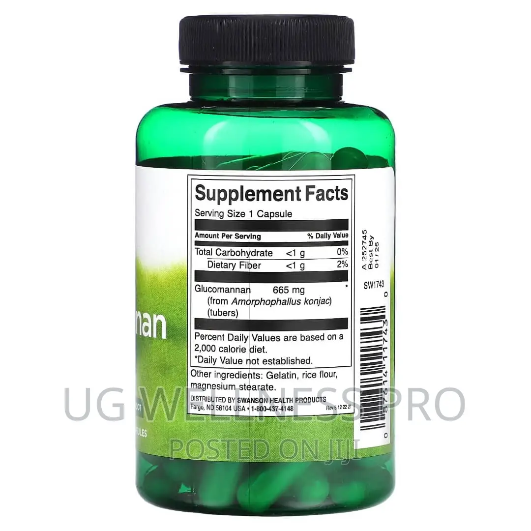 Swanson, Glucomannan, 665 Mg, 90 Capsules