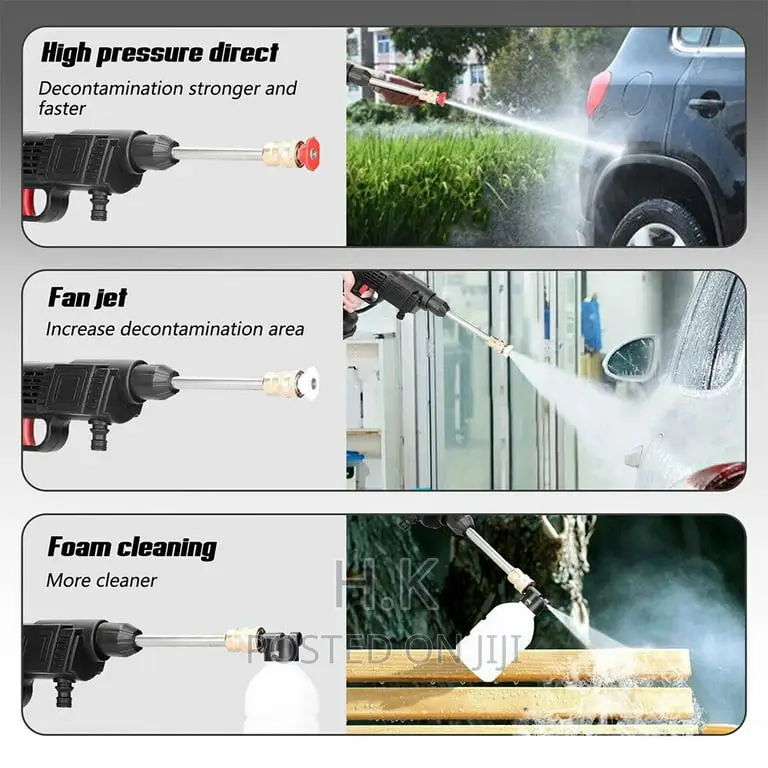 2 Batteries Cordless High Pressure Washer