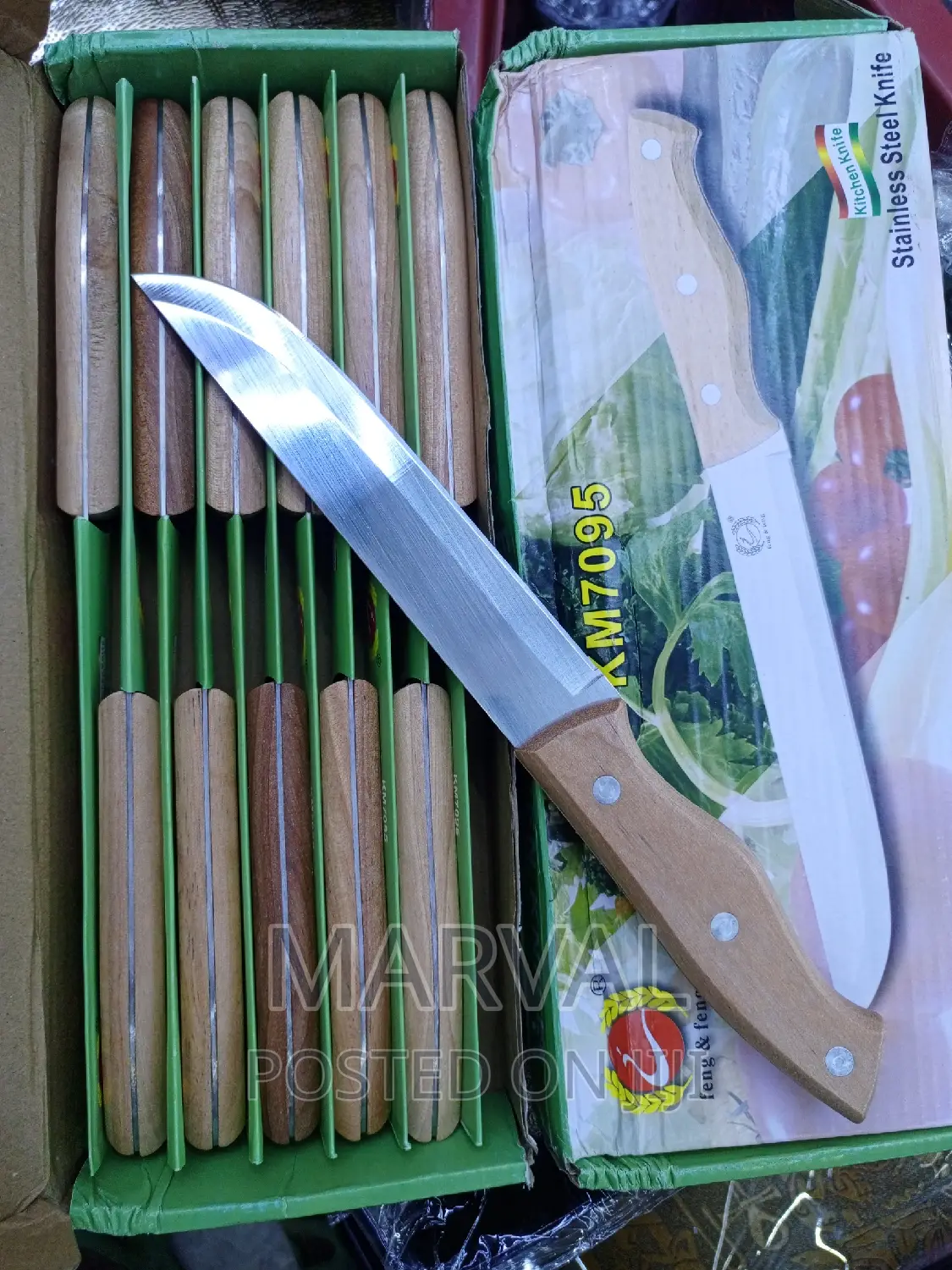 12pcs Wooden Knives