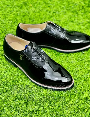 Original Louis Vuitton Shinny Mirror Lace Up Shoes
