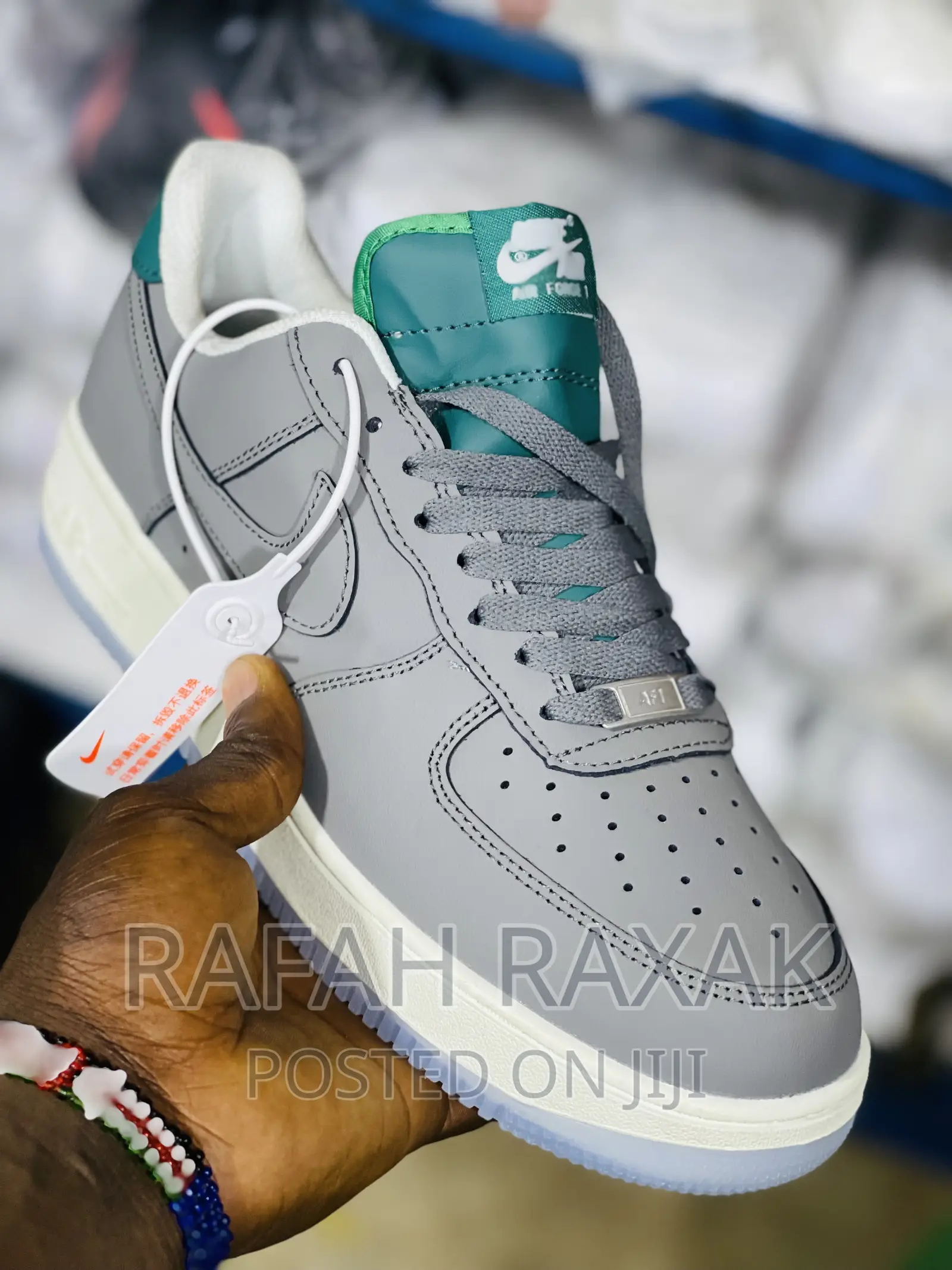 Original Grey Unisex Nike Airforce 1 Sneaker