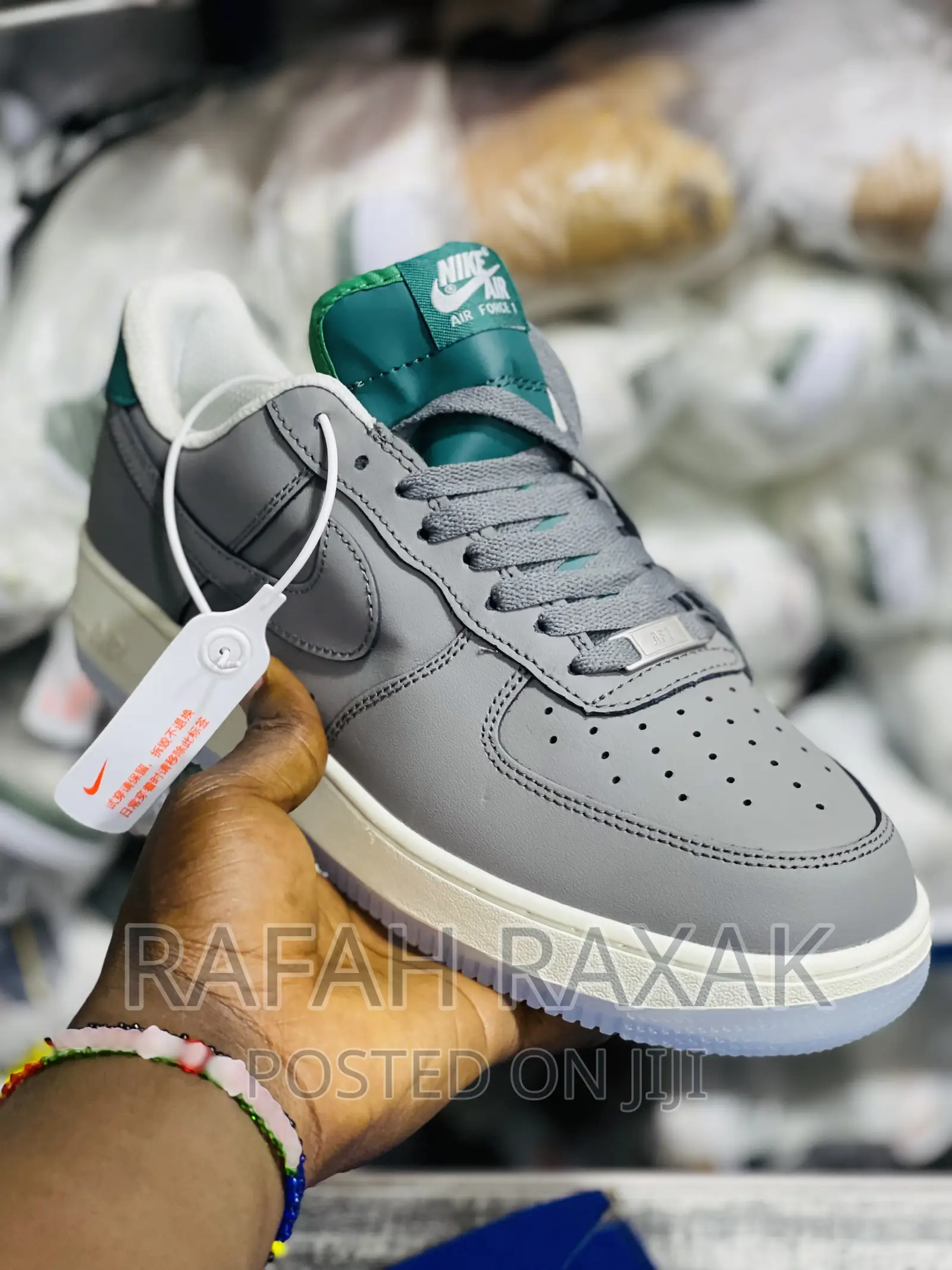 Original Grey Unisex Nike Airforce 1 Sneaker