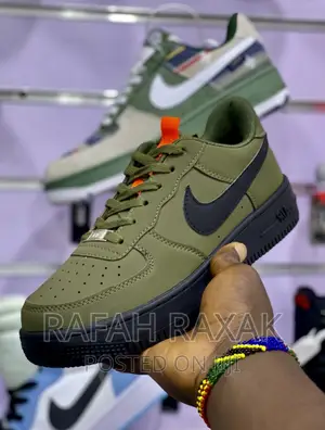 Classic Army Green Nike Air Force 1 Sneaker
