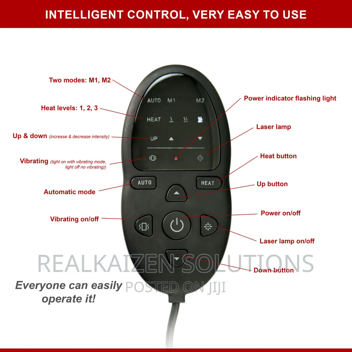 Electric Intelligent Spine Lumbar High Frequency Massager