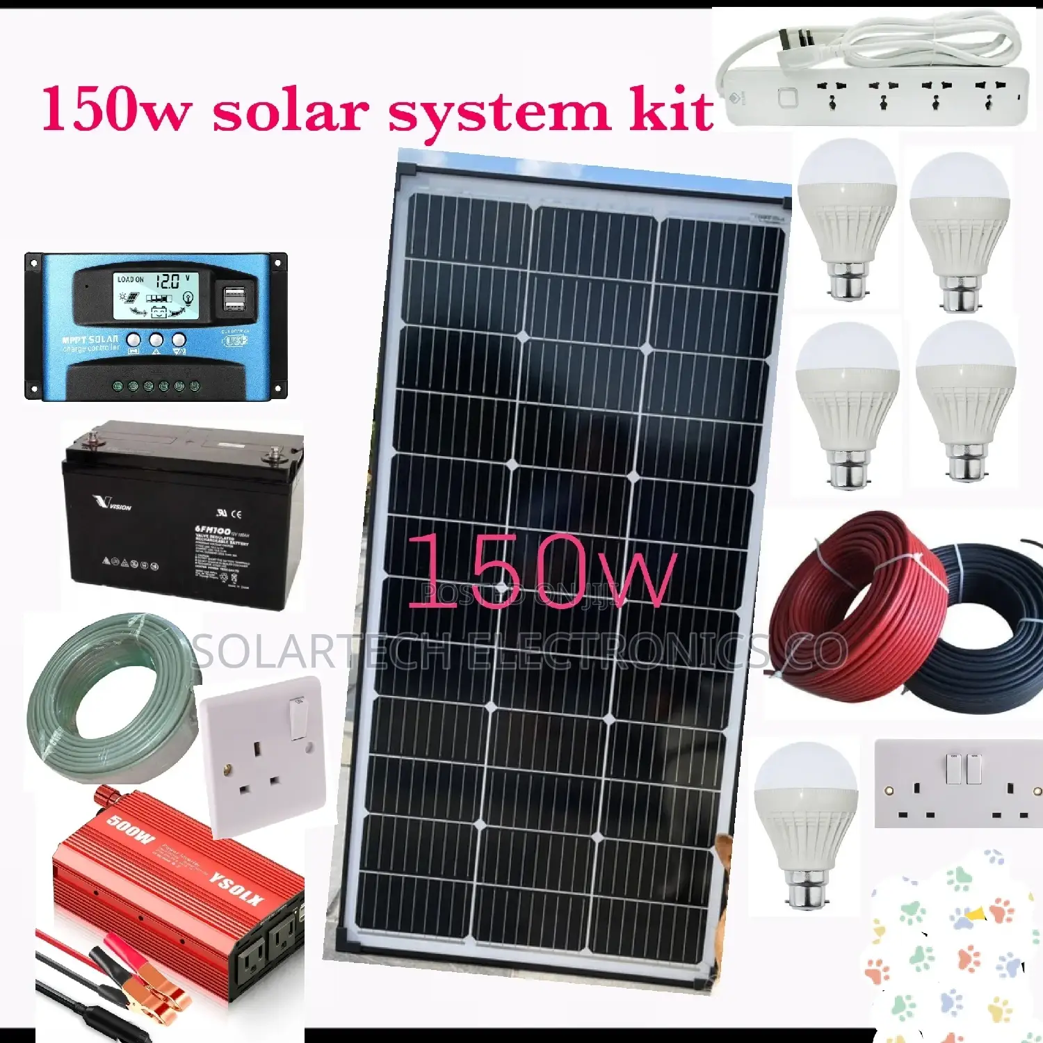150w Solar Energy System Full Kit