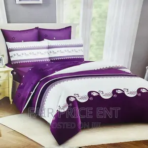 Pure Cotton Duvet Cover Set.6x6( Purple)