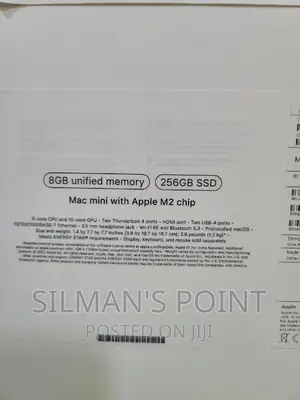New Desktop Computer Apple Mac Mini M2 8GB Apple M2 SSD 256GB