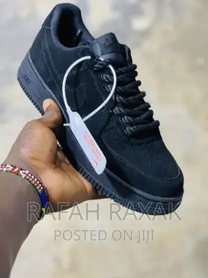 Original Black Suede Big Lace Nike Airforce Sneaker