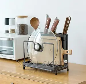 Iron Knife Rack Cutting Board Integrated Storage Rack