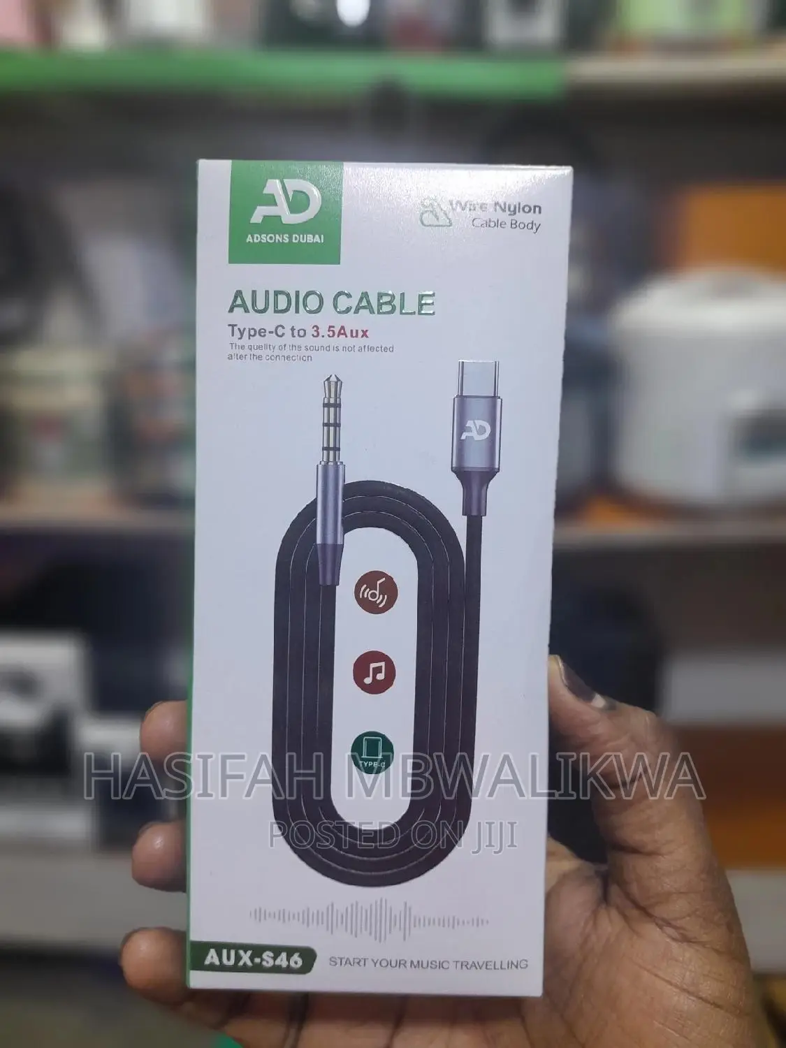 Audio Cable (Type- C to 3.5 Aux)