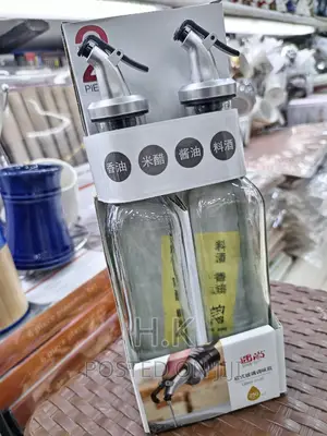 250mlsx2 Glass Cooking Oil Storage Dispenser Set