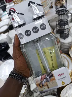 250mlsx2 Glass Cooking Oil Storage Dispenser Set