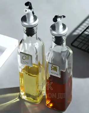 250mlsx2 Glass Cooking Oil Storage Dispenser Set