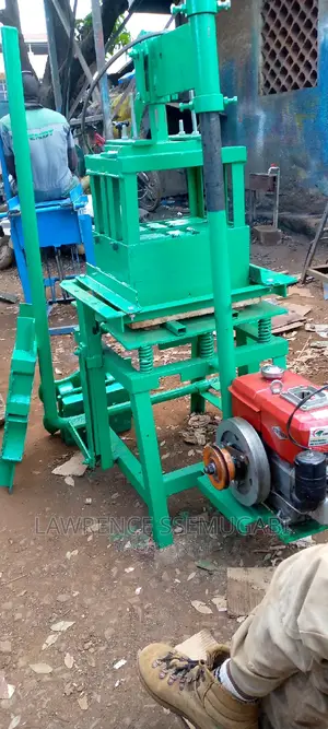Engine And Electric Block Making Machine