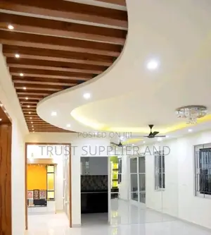 Gypsum Ceiling With Mahogany Kisasi 96